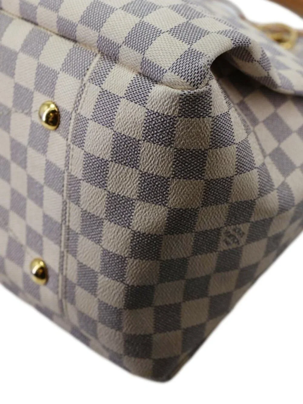 Louis Vuitton  Artsy MM NM Damier Azur Shoulder Bag White